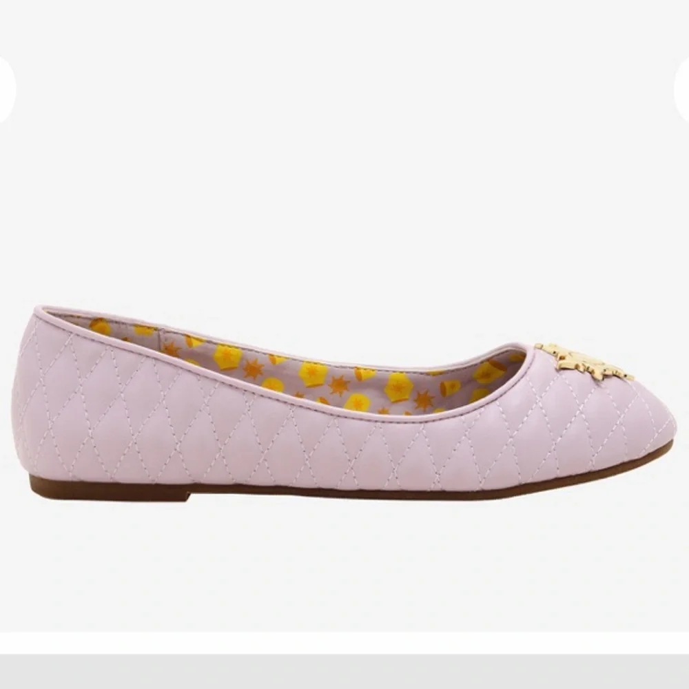 DISNEY HOT TOPIC Tangled “Gleam and Glow” Quilted Rapunzel FLATS! - Picture 4 of 14